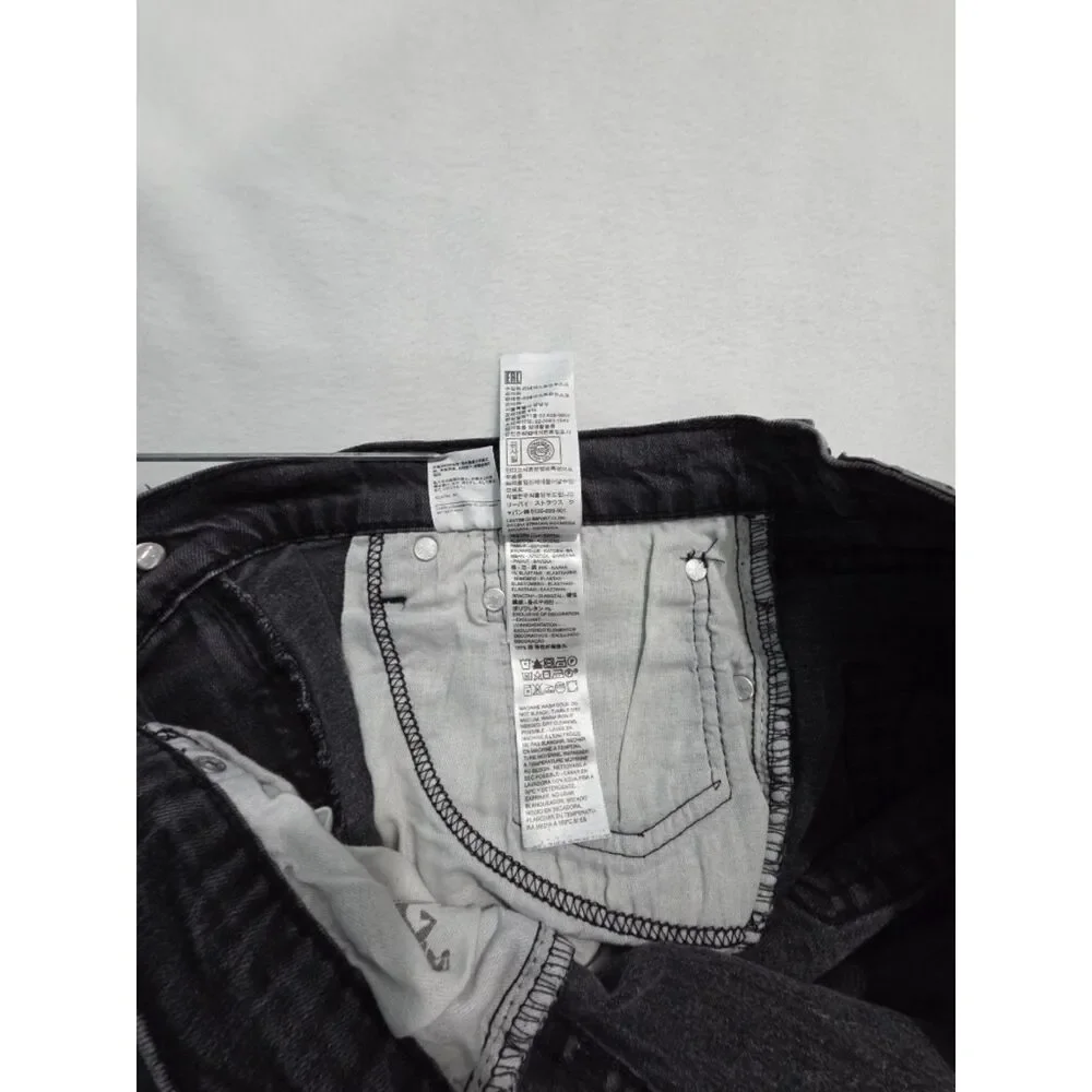 Levis 541 Athletic Taper Jeans Mens 38x32 Washed Black Stretch Denim Pants